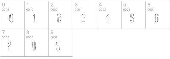 Chameleon Sketch Outline numbers 0-9 preview