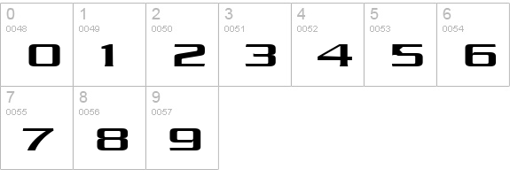 Chaney Extended Normal numbers 0-9 preview