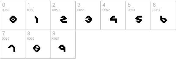Charlie's Angles numbers 0-9 preview