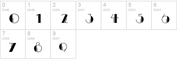 Charming numbers 0-9 preview