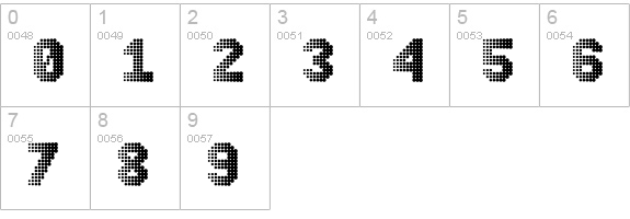 ChaserRight numbers 0-9 preview
