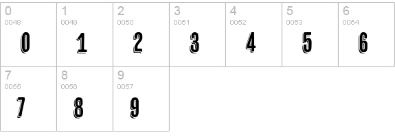 Cheap Pine numbers 0-9 preview