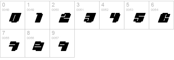 cheaptype (italic) numbers 0-9 preview