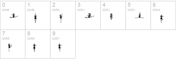 Cheerleaders numbers 0-9 preview