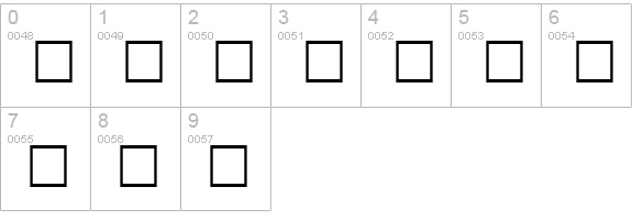 Cheq numbers 0-9 preview