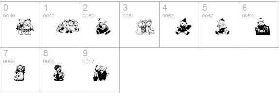 Cherished Teddies numbers 0-9 preview