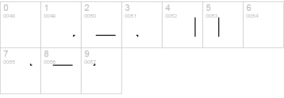 Chess Mediaeval numbers 0-9 preview