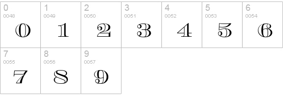 ChevalierOpeSCD numbers 0-9 preview