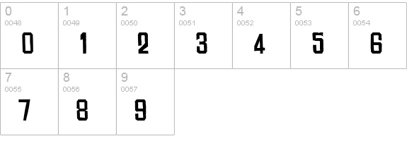 Chinese Rocks numbers 0-9 preview