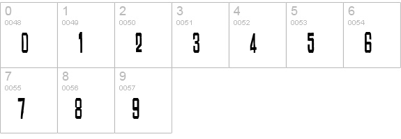 Chinese Rocks Cnd numbers 0-9 preview