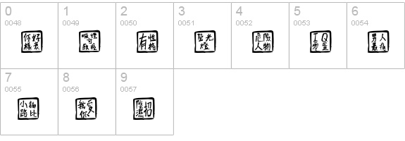 ChineseWhisper numbers 0-9 preview