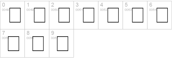 Chipperfield_and_Bailey  numbers 0-9 preview