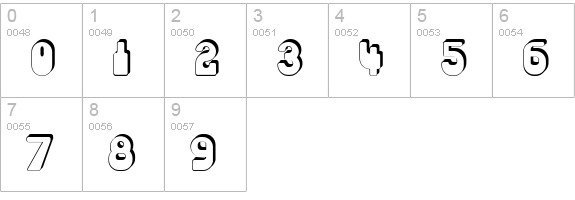 Choda Chado numbers 0-9 preview
