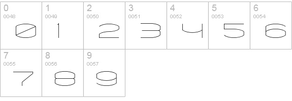 Chord-Fine numbers 0-9 preview