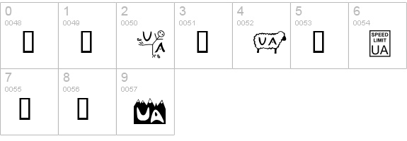 Christian Crosses II numbers 0-9 preview