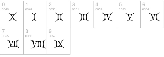 Christmas Card numbers 0-9 preview