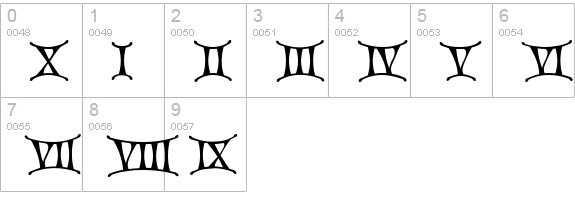 Christmas Card II numbers 0-9 preview