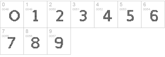 Christmas Jumper numbers 0-9 preview