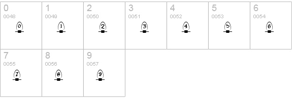 Christmas Lights Indoor numbers 0-9 preview