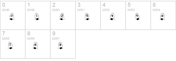 Christmas Lights Outdoor numbers 0-9 preview