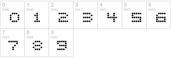 Circle30-Regular numbers 0-9 preview