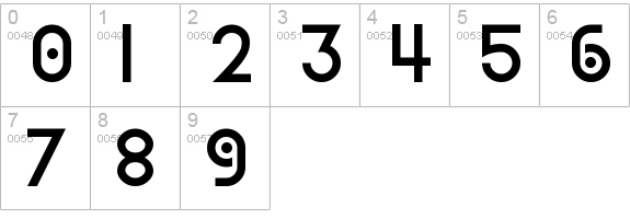 Circular Absracts
 numbers 0-9 preview