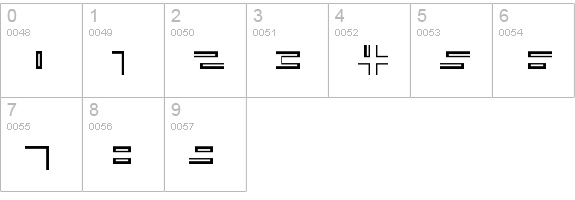 City-Architecture numbers 0-9 preview