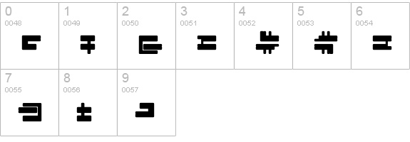 City-Wasteland numbers 0-9 preview