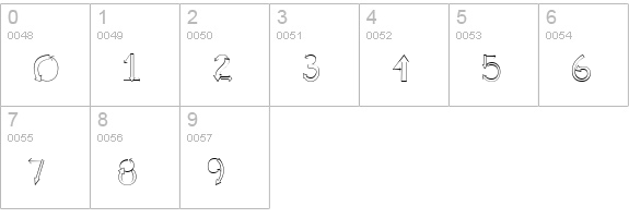 CK Arrows numbers 0-9 preview