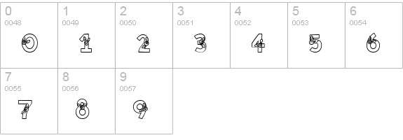 CK Block Rose numbers 0-9 preview