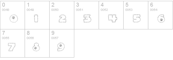 CK Butterfly numbers 0-9 preview