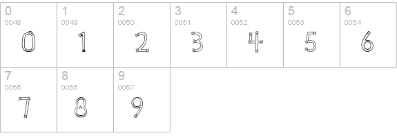 CK Candy Corn numbers 0-9 preview