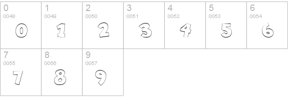 CK Chunky Block numbers 0-9 preview