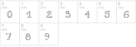 CK Classic numbers 0-9 preview