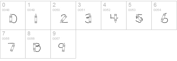 CK Crayons numbers 0-9 preview