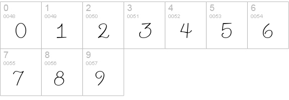 CK Curly numbers 0-9 preview