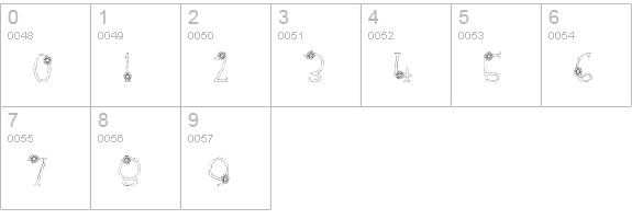 CK Daisy numbers 0-9 preview
