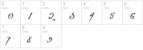 CK Elegant numbers 0-9 preview