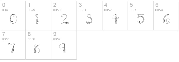 CK Fishing Pole numbers 0-9 preview
