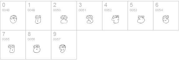 CK Frosted numbers 0-9 preview