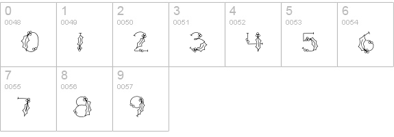 CK Holly & Berries numbers 0-9 preview