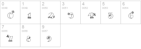 CK June Bugs numbers 0-9 preview