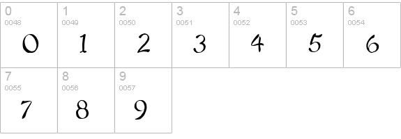 CK Kimono numbers 0-9 preview
