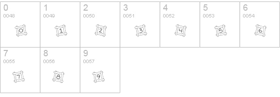 CK Logs numbers 0-9 preview