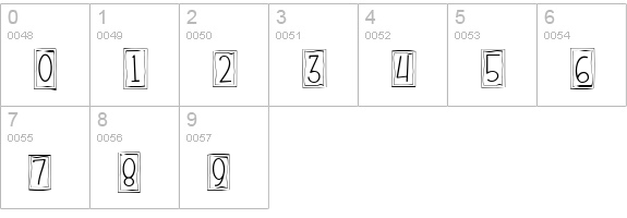 CK Long & Lanky numbers 0-9 preview