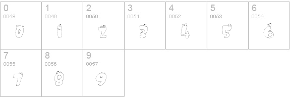 CK Monsters numbers 0-9 preview
