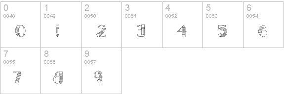 CK Pencils numbers 0-9 preview