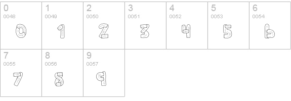 CK Picket Fence numbers 0-9 preview