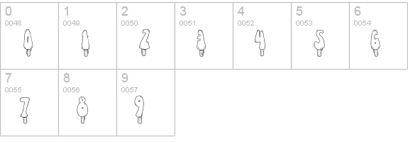 CK Popsicle numbers 0-9 preview