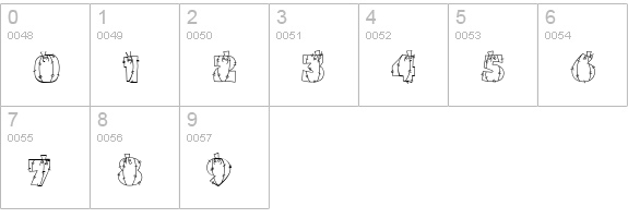CK Pumpkin numbers 0-9 preview